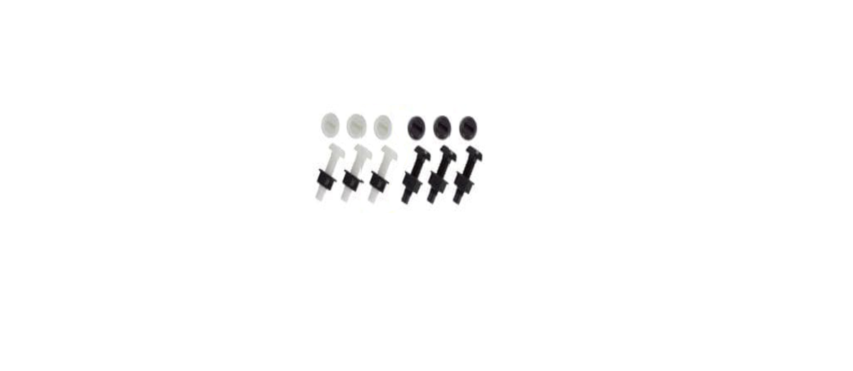 Black Motorbike Number Plate Bolts