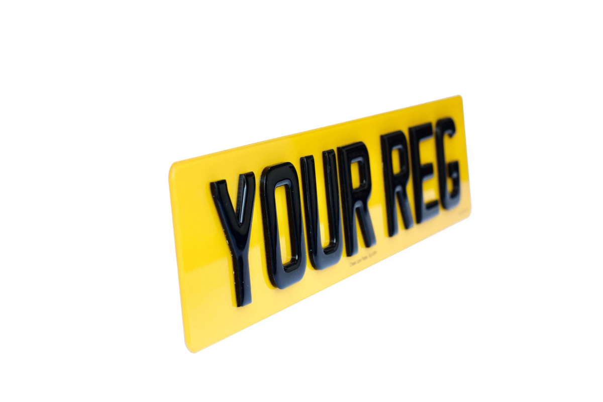 4D Gel UK Acrylic Number Plate – 520mm x 111mm