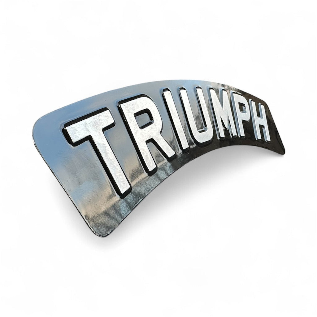 Classic Metal Pressed 6 Digit Curved Mudguard Plate