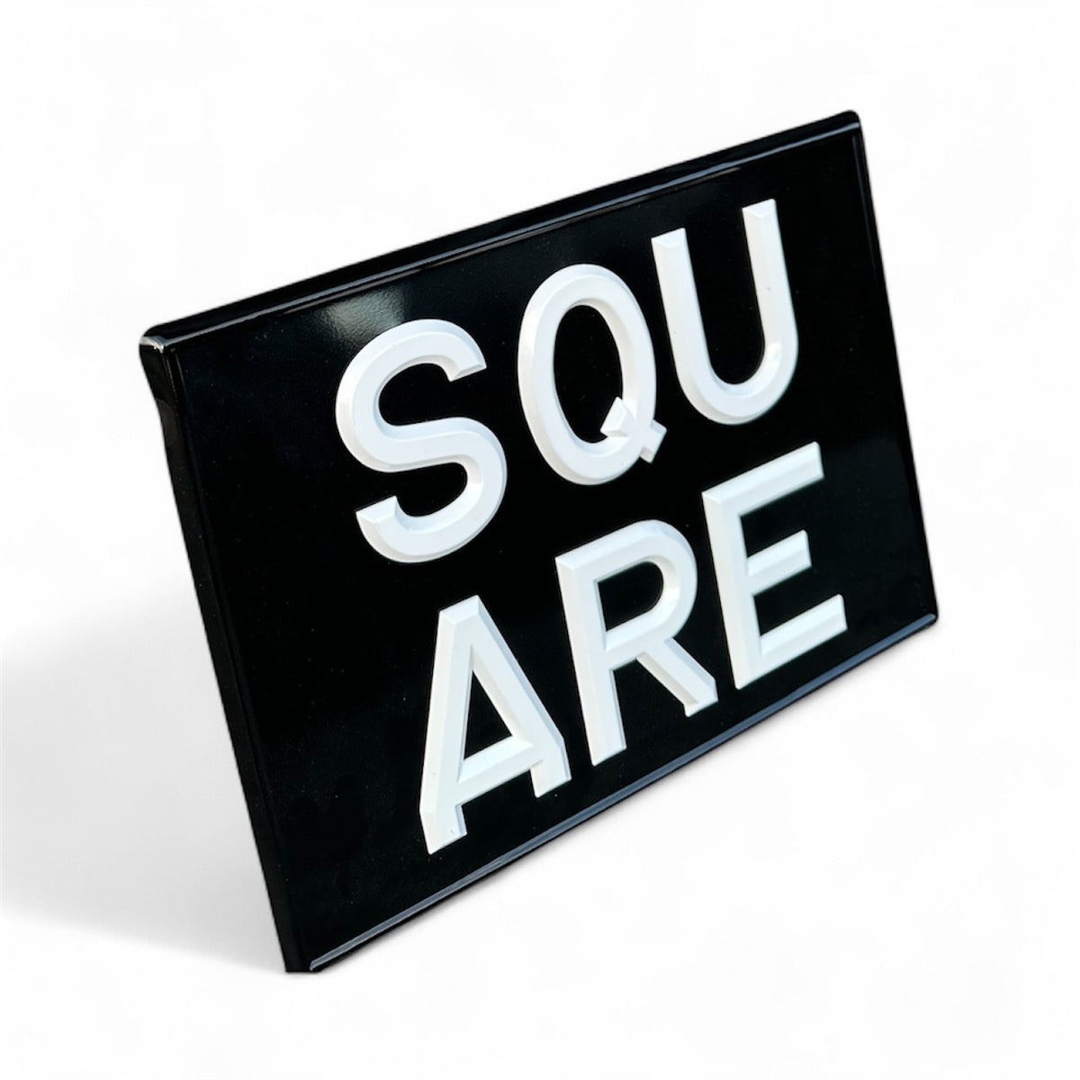 Classic Raised & Riveted Square Number Plate