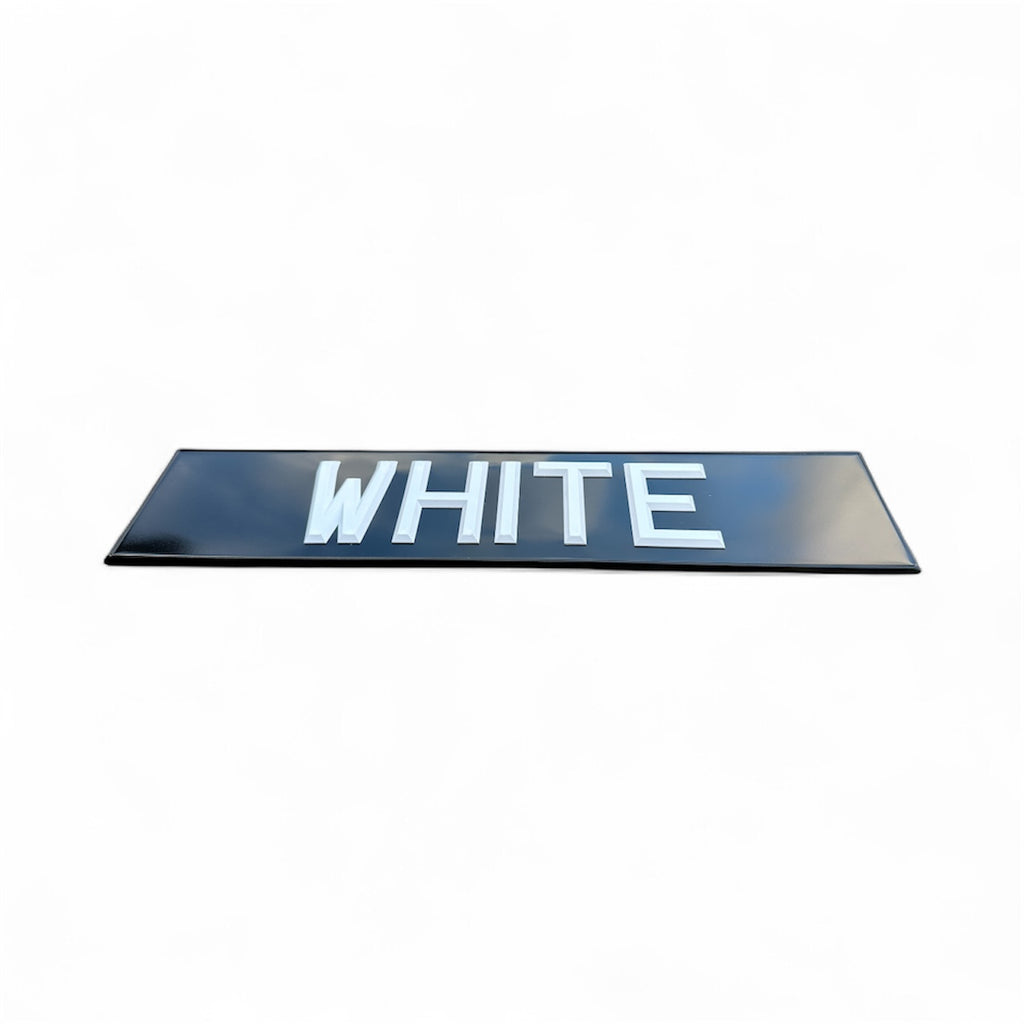 Classic Raised & Riveted Number Plates | Pair*